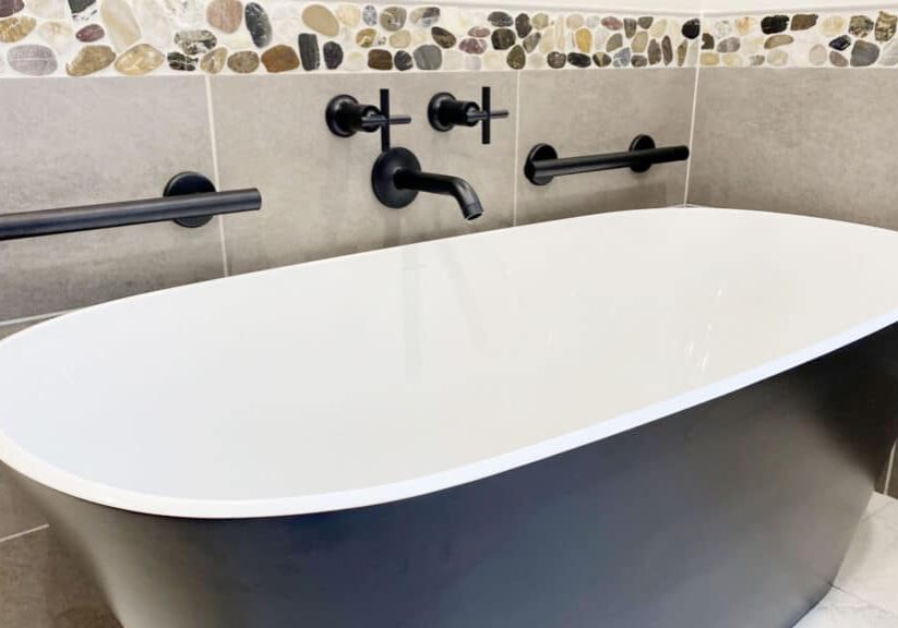 watertown bathroom remodel with two color victoria albert freestanding tub