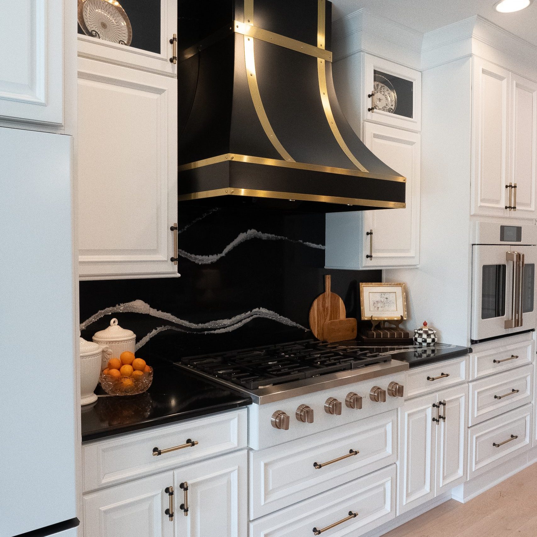 Kitchen Remodel with custom vent hood