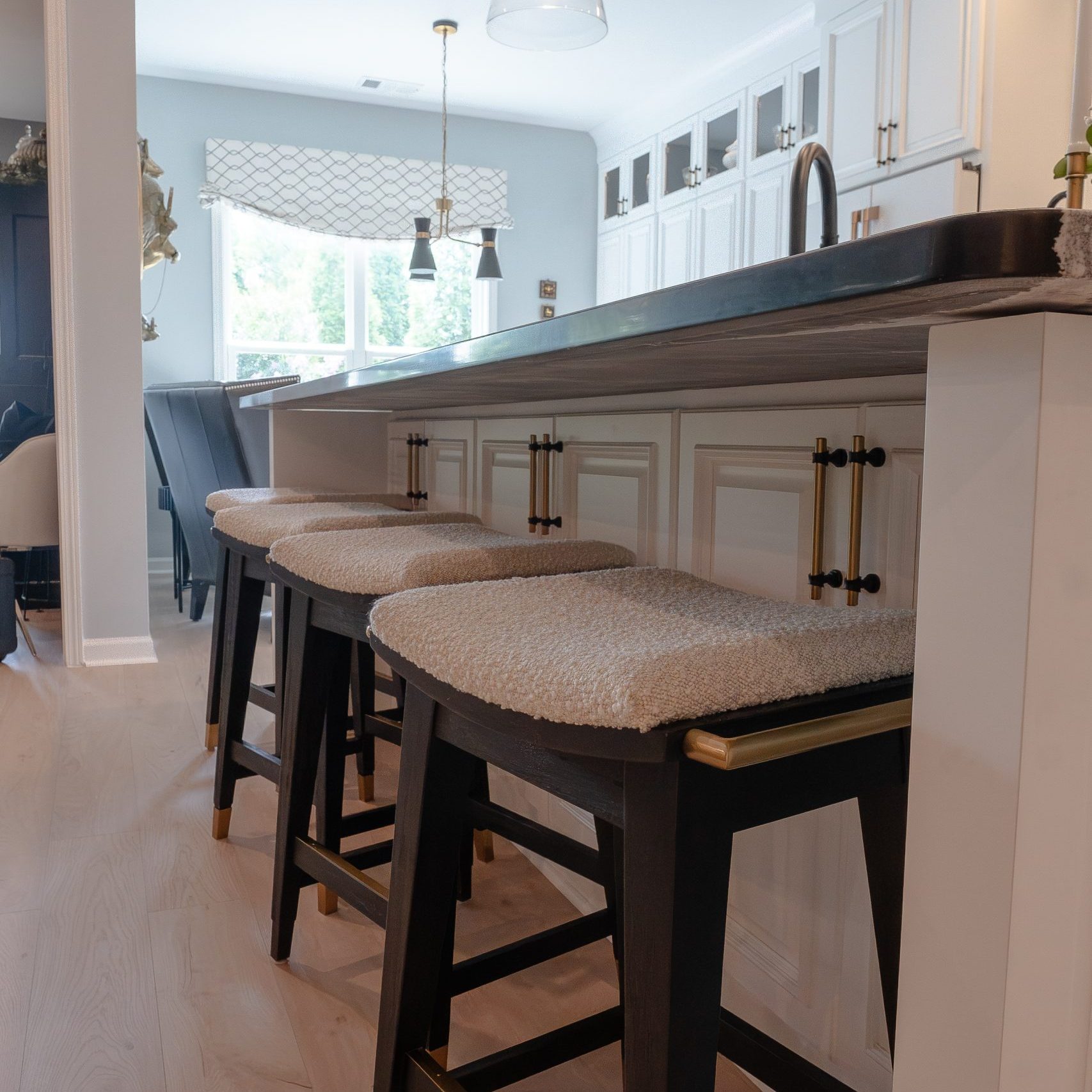 Kitchen Remodel with Hidden Storage under Island